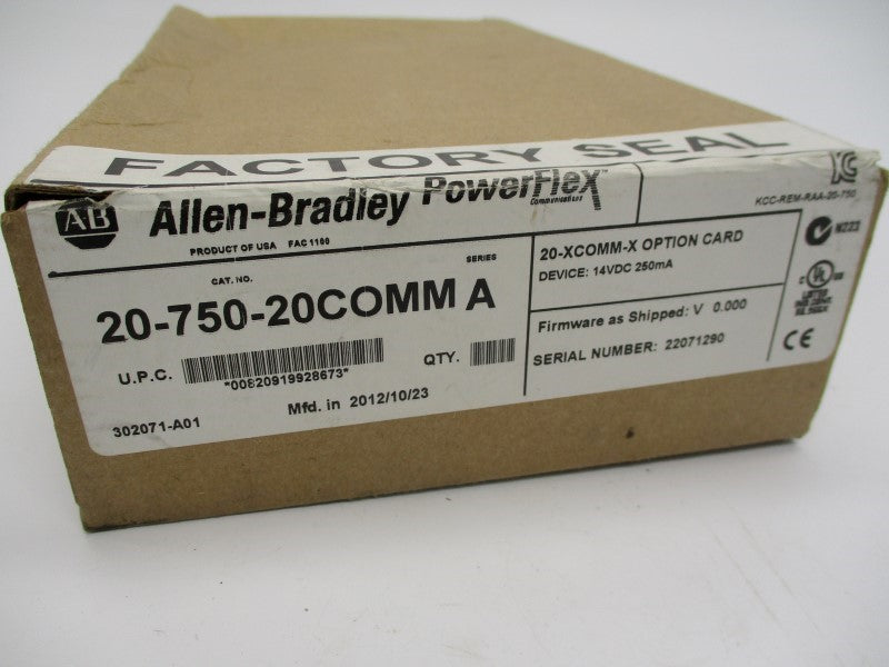 ALLEN BRADLEY 20-750-20COMM SER. A F/W V0.000 NSMP
