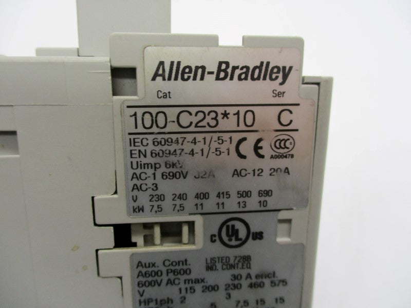 ALLEN BRADLEY 100-C23D10 SER. C  110/120V UNMP