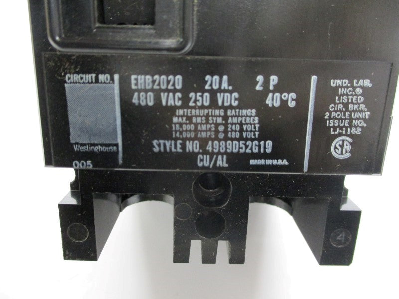 WESTINGHOUSE EHB2020 20A NSMP