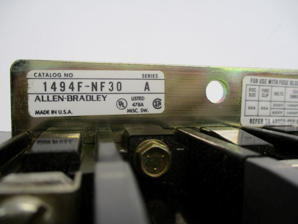 ALLEN BRADLEY 1494F-NF30 SER. A  UNMP