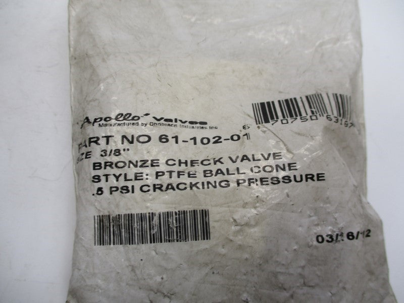 APOLLO 61-102-01 3/8" NSMP