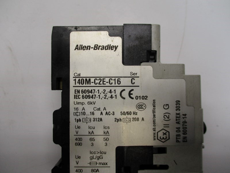 ALLEN BRADLEY 140M-C2E-C16 SER. C 10-16A UNMP