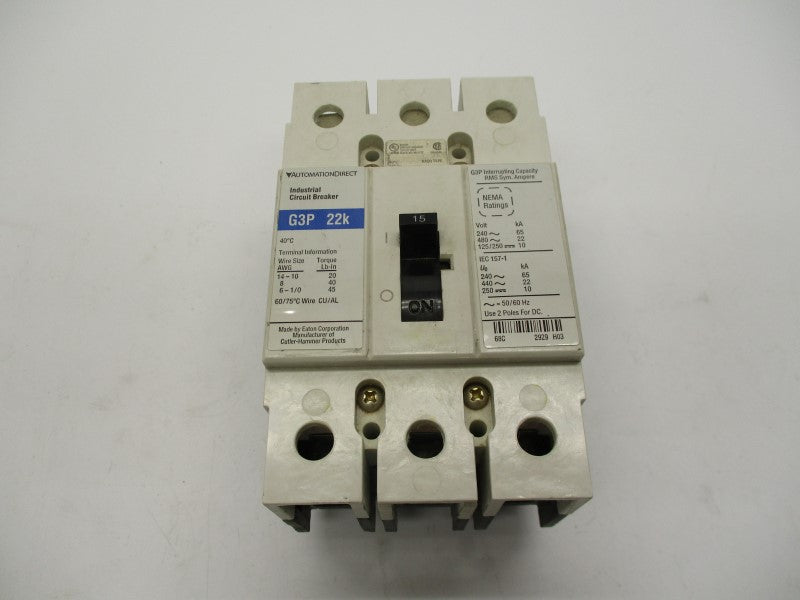 AUTOMATION G3P-015 15A 480VAC NSMP