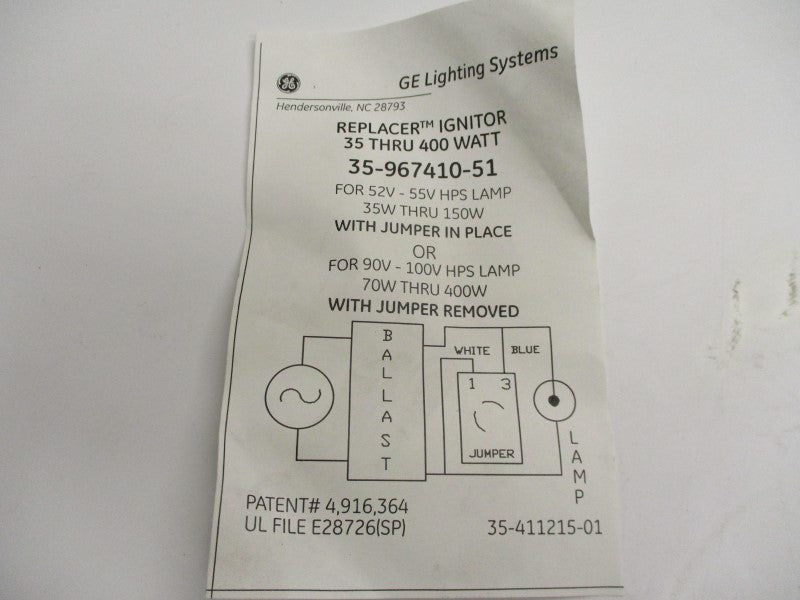 GENERAL EELCTRIC 35-967410-51 NSNP