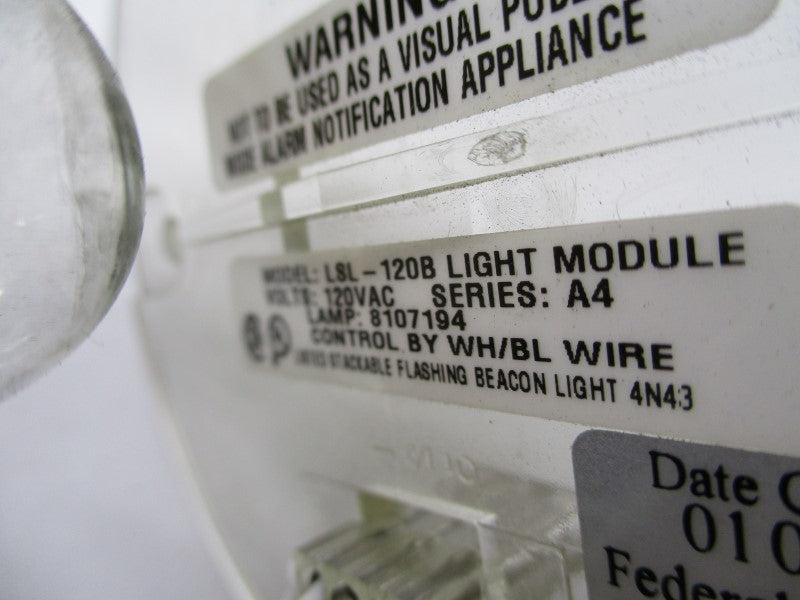 FEDERAL SIGNAL LSL-120B SER. A4 NSMP