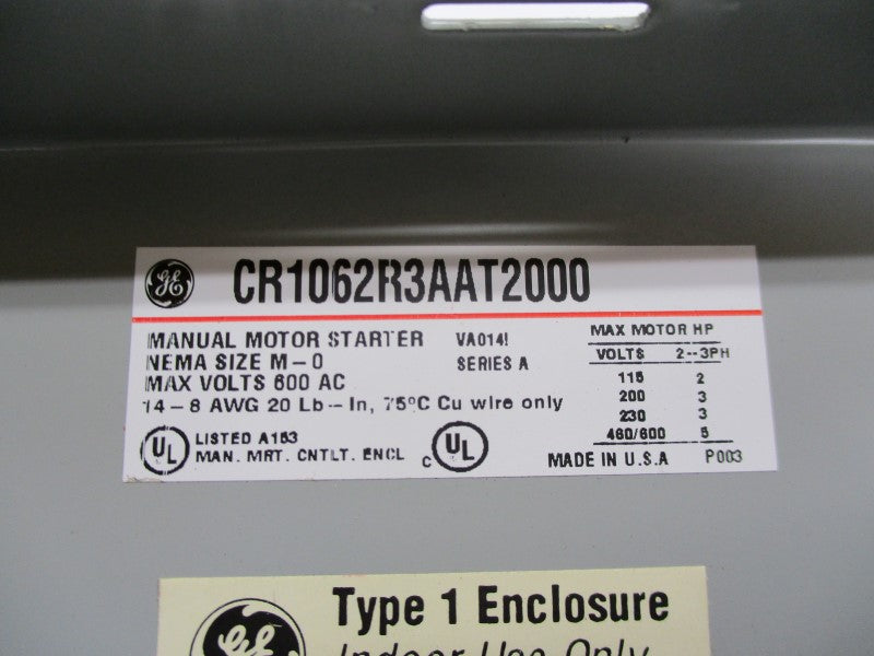 GENERAL ELECTRIC CR1062R3AAT2000 NSNP