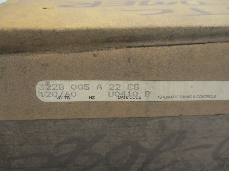ATC 322B005A22CS 120V 0-20S NSMP