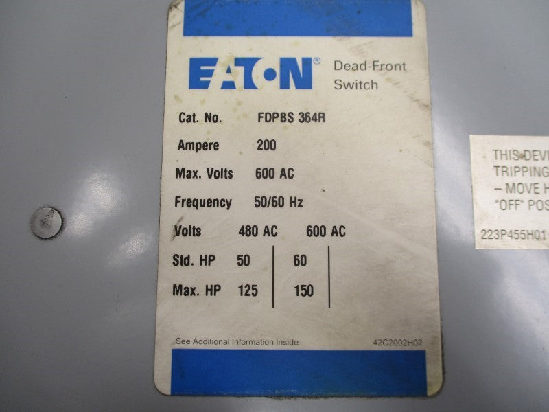 EATON FDPBS364R UNMP