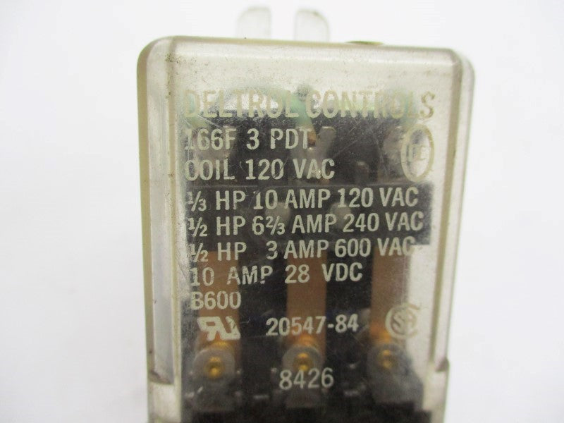 DELTROL CONTROLS 166F3PDT 120VAC UNMP