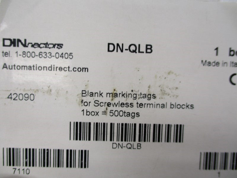 DINNECTOERS DN-QLB (PKG OF 500) NSMP