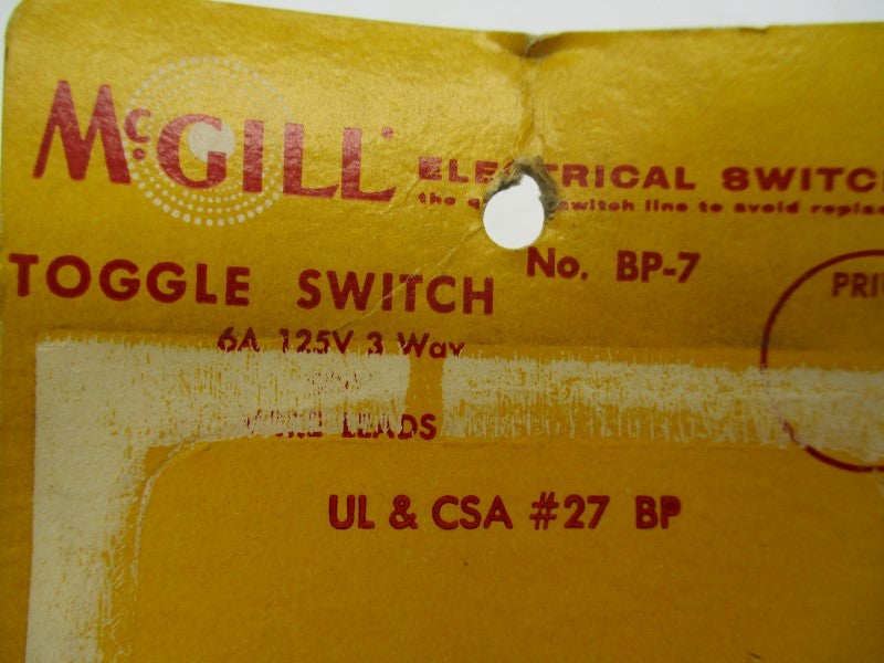 MCGILL BP-7 NSNP