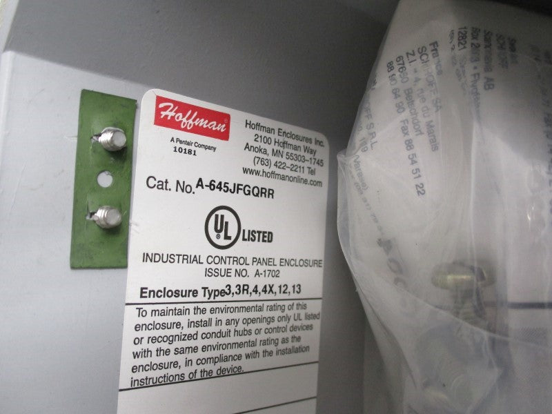 HOFFMAN A-645JFGQRR NSNP