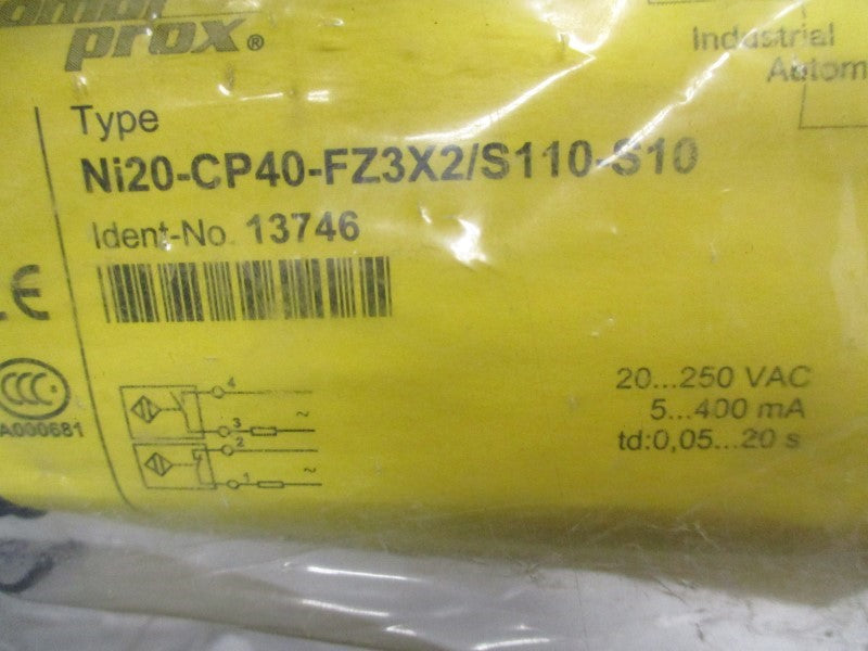 TURCK NI20-CP40-FZ3X2/S110-S10 NSMP
