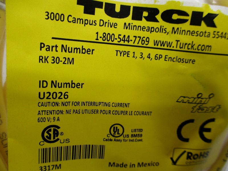 TURCK RK30-2M NSMP