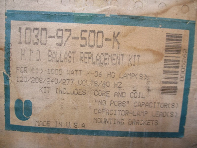 UNIVERSAL MANUFACTURING 1030-97-500-K NSMP