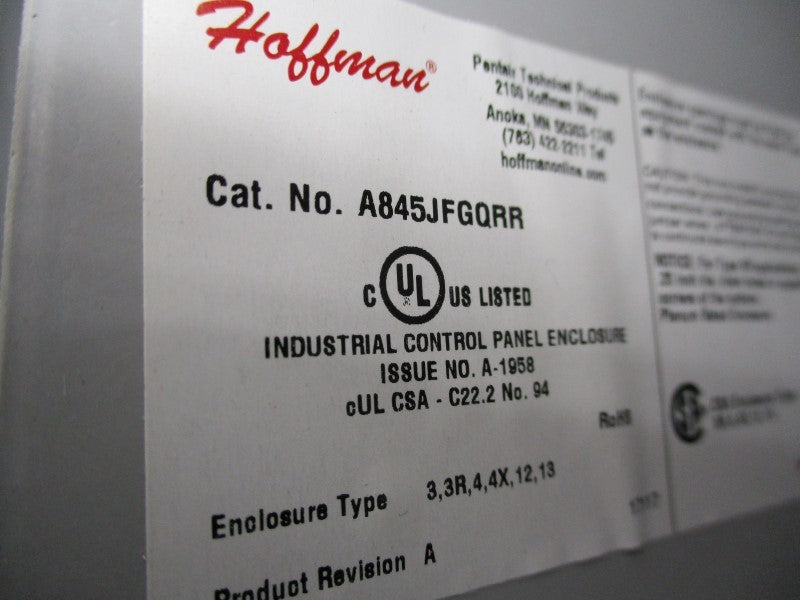 HOFFMAN A845JFGQRR NSMP