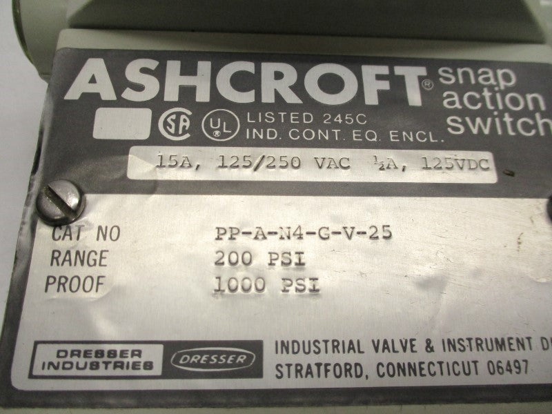 ASHCROFT PPAN4GV25 NSMP