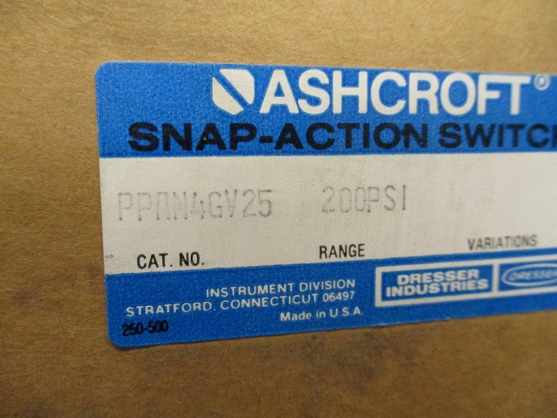 ASHCROFT PPAN4GV25 NSMP