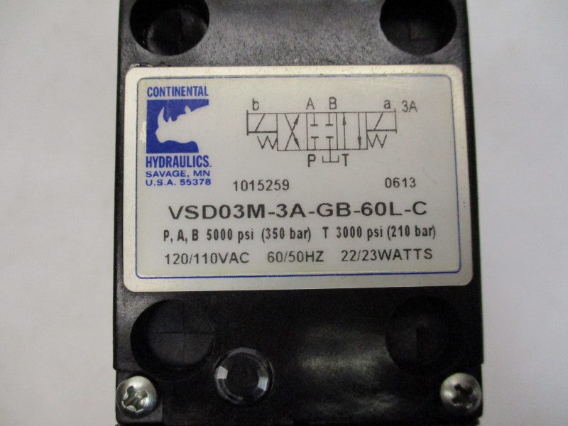 CONTINENTAL HYDRALICS VSD03M-3A-GB-60L-C NSNP