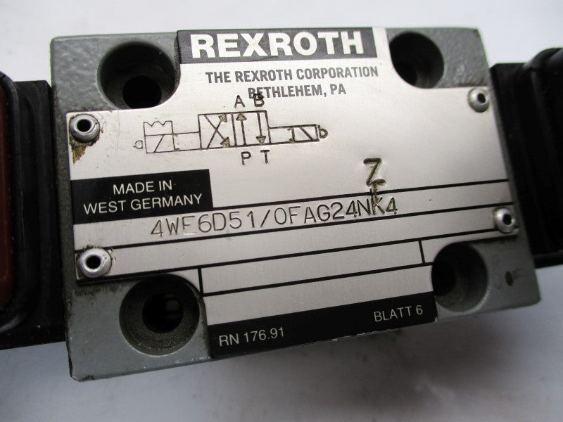 REXROTH 4WE6D51/0FAG24NZ4 UNMP