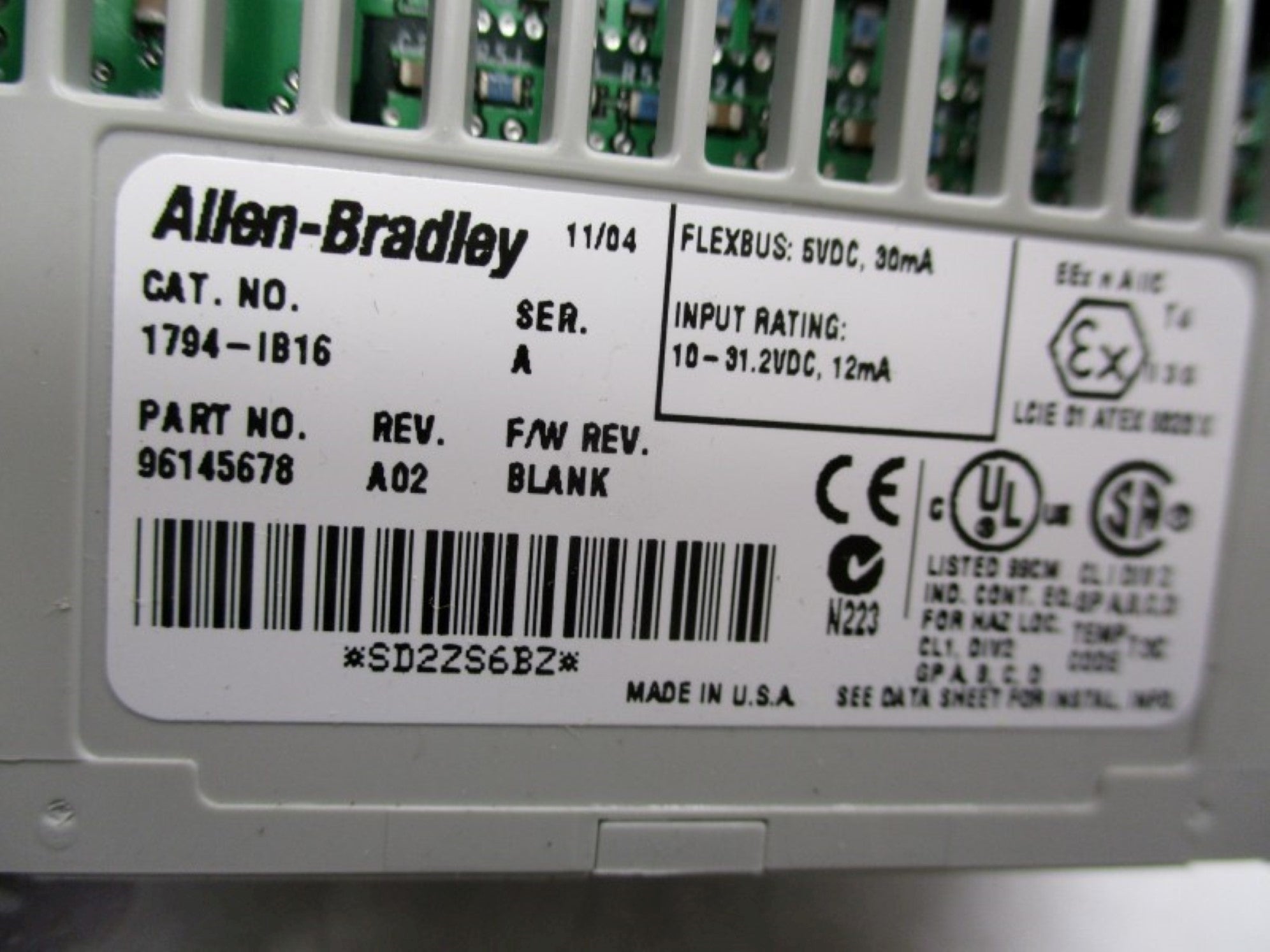 ALLEN BRADLEY 1794-IB16 SER.A UNMP
