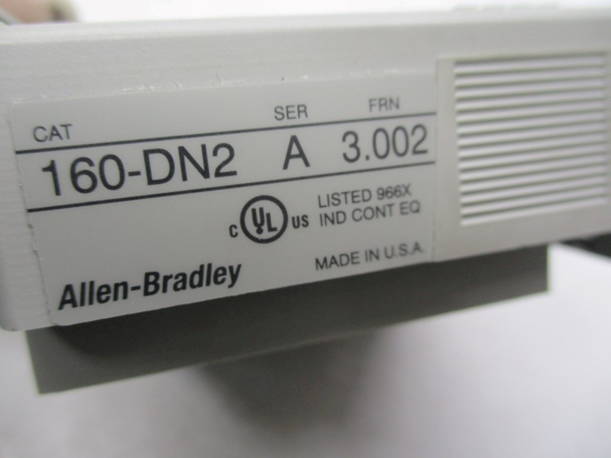 ALLEN BRADLEY 160-DN2 SER. A F/W: 3.002 UNMP