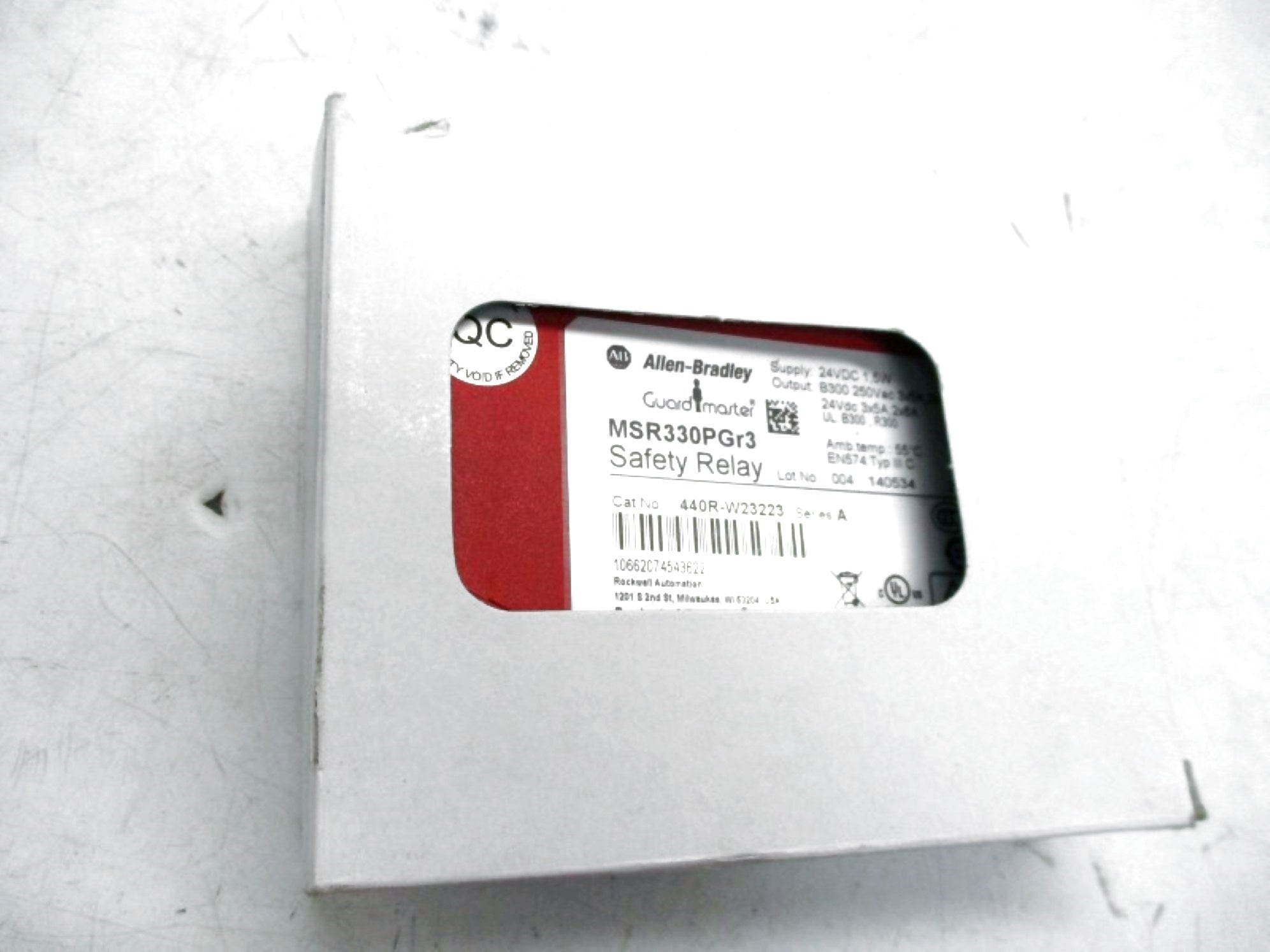 ALLEN BRADLEY 440R-W23223 SER. A 24VDC NSMP