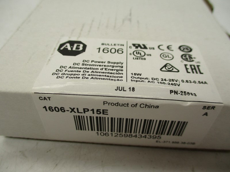 ALLEN BRADLEY 1606-XLP15E SER.A NSMP