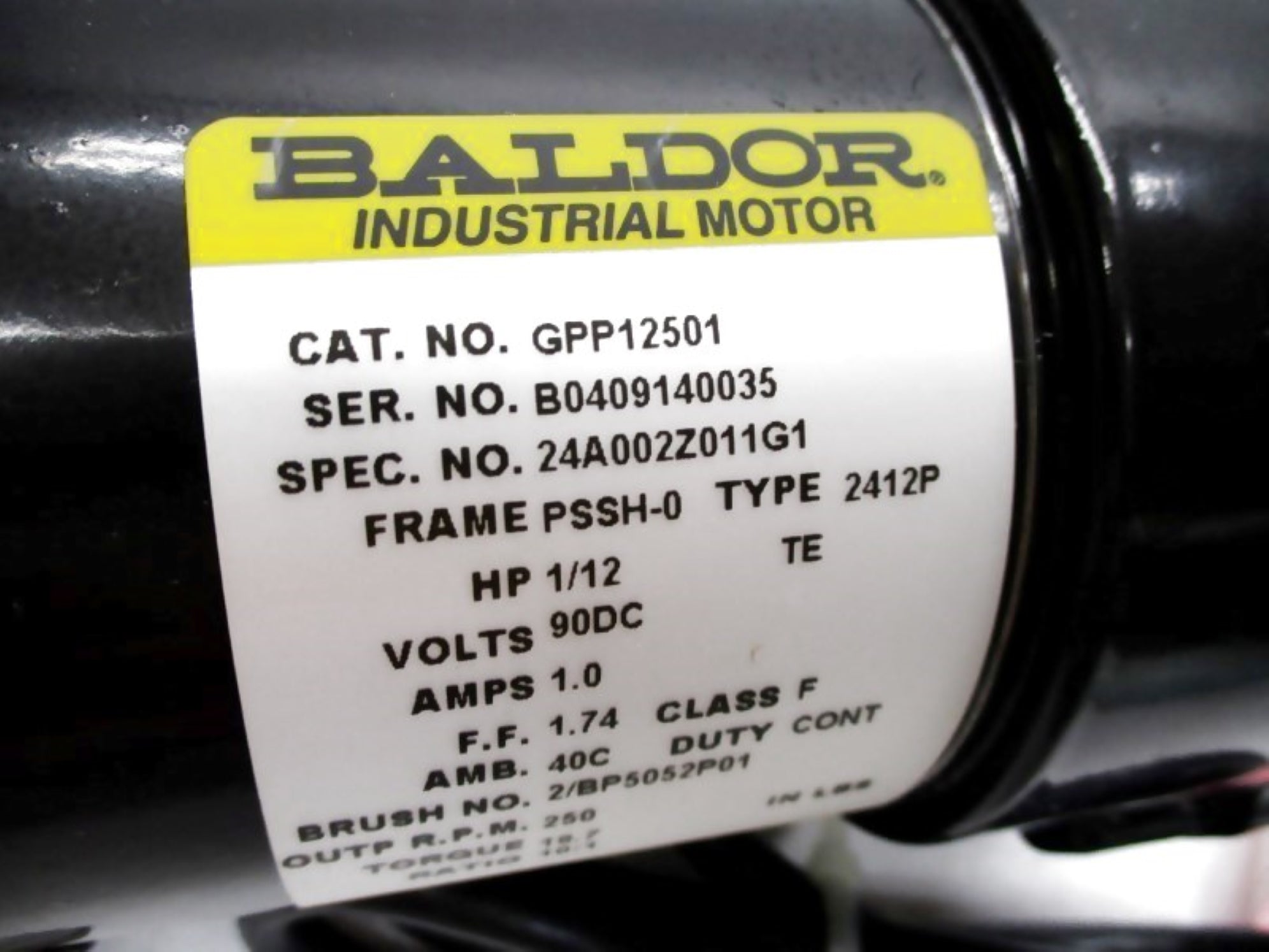 BALDOR GPP12501 UNMP