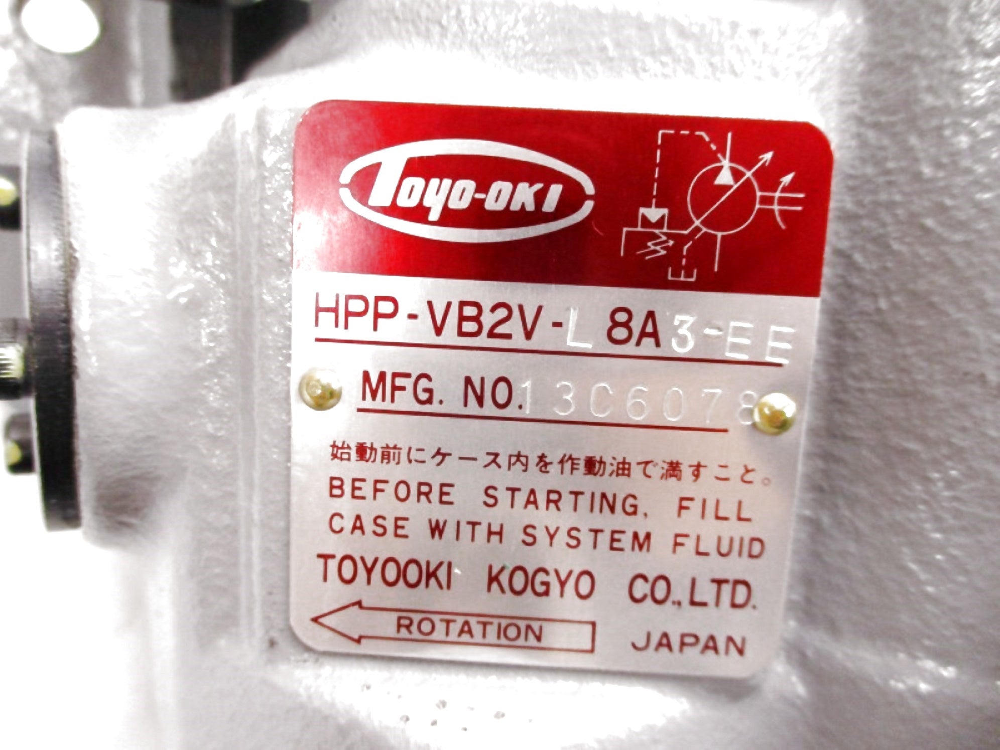 TOYOOKI KOGYO HPP-VB2V-L8A3-EE NSNP