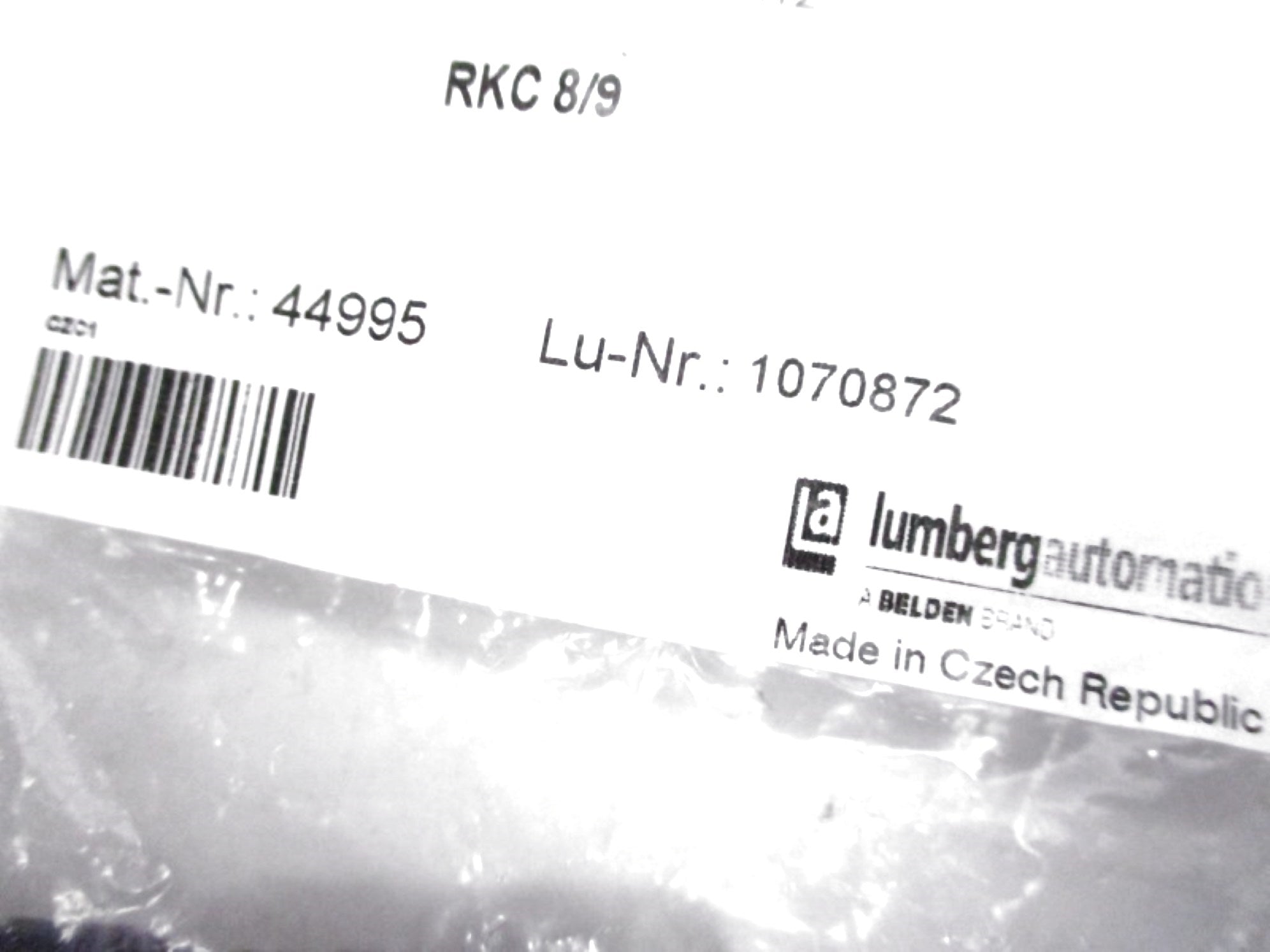 LUMBERG AUTOMATION RKC8/9 NSNP