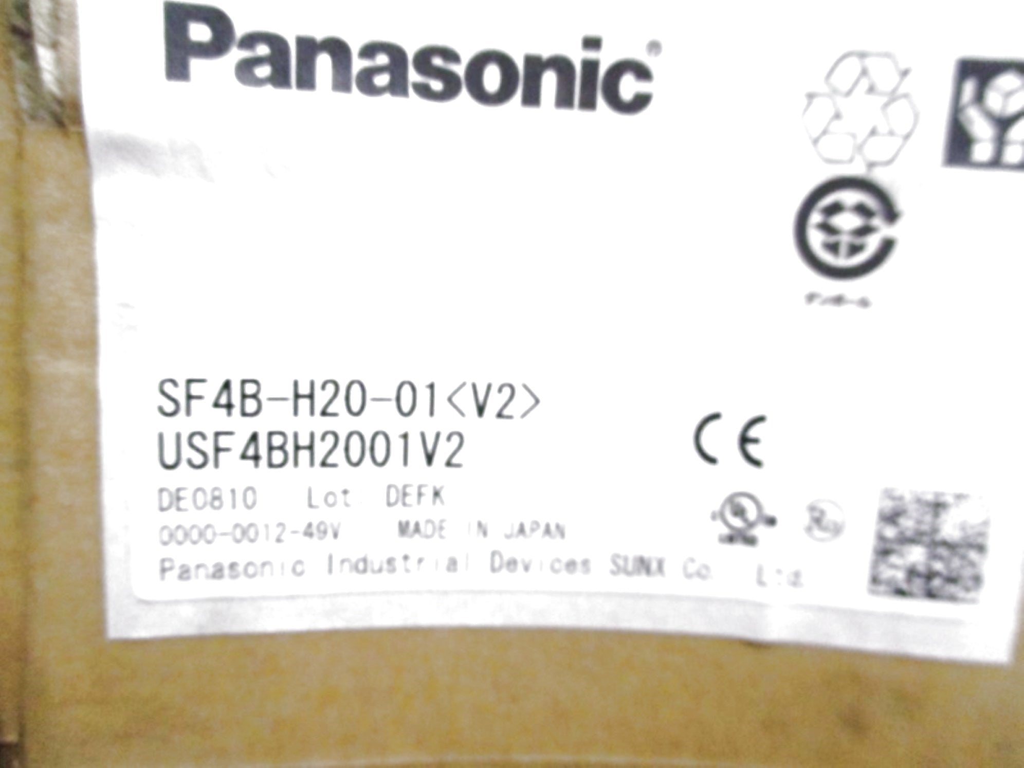 PANSONIC SF4B-H20-01<V2> 24VDC NSMP