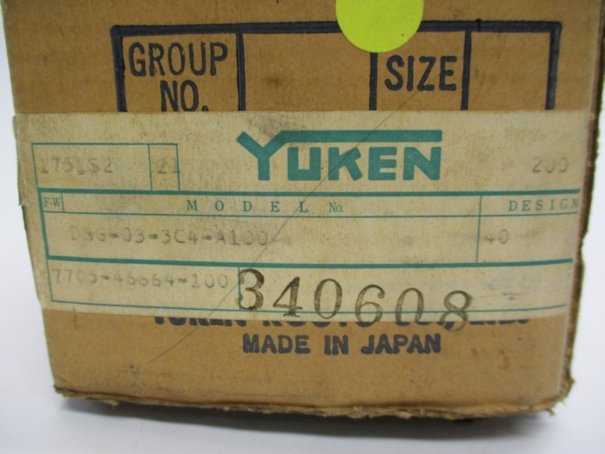 YUKEN D3G-03-3C4-A100-40 NSMP