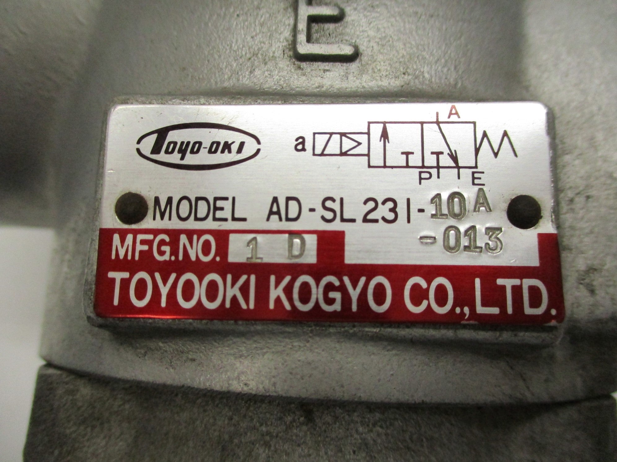 TOYOOKI KOGYO AD-SL231-10A-013 (AS PICTURED) NSNP