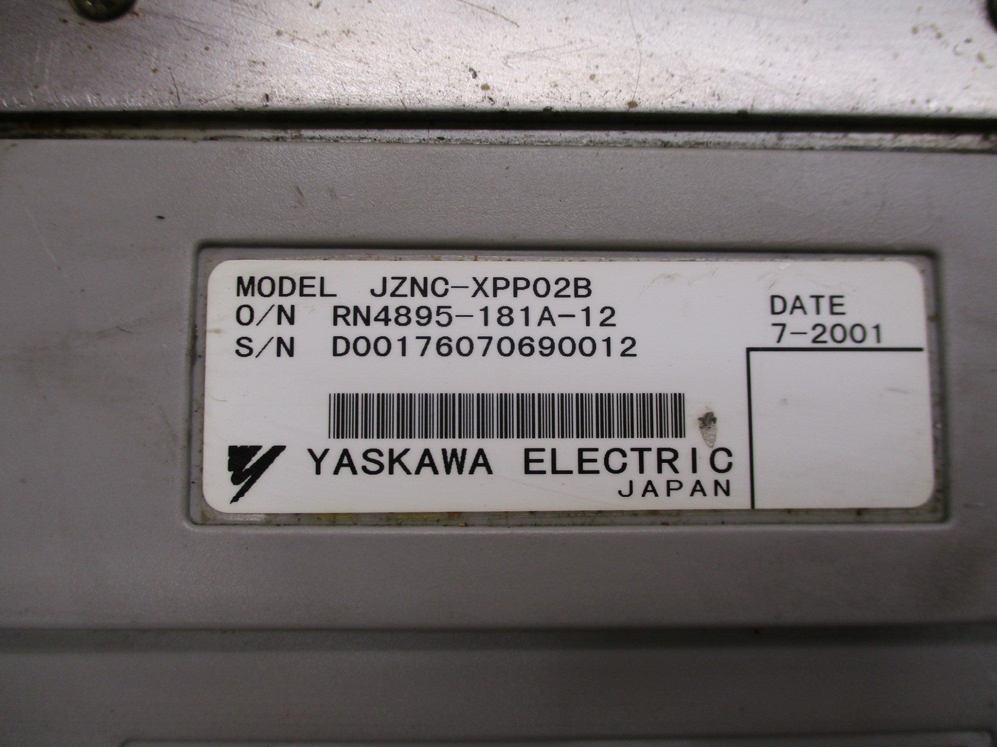 YASKAWA ELECTRIC JZNC-XPP02B UNMP