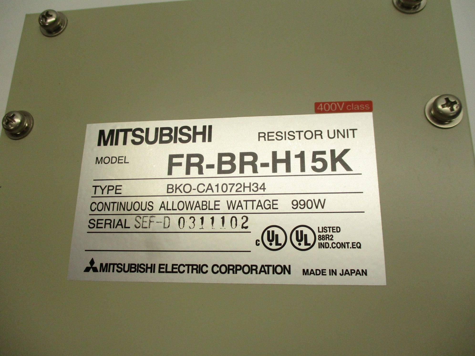 MITSUBISHI FR-BR-H15K NSMP