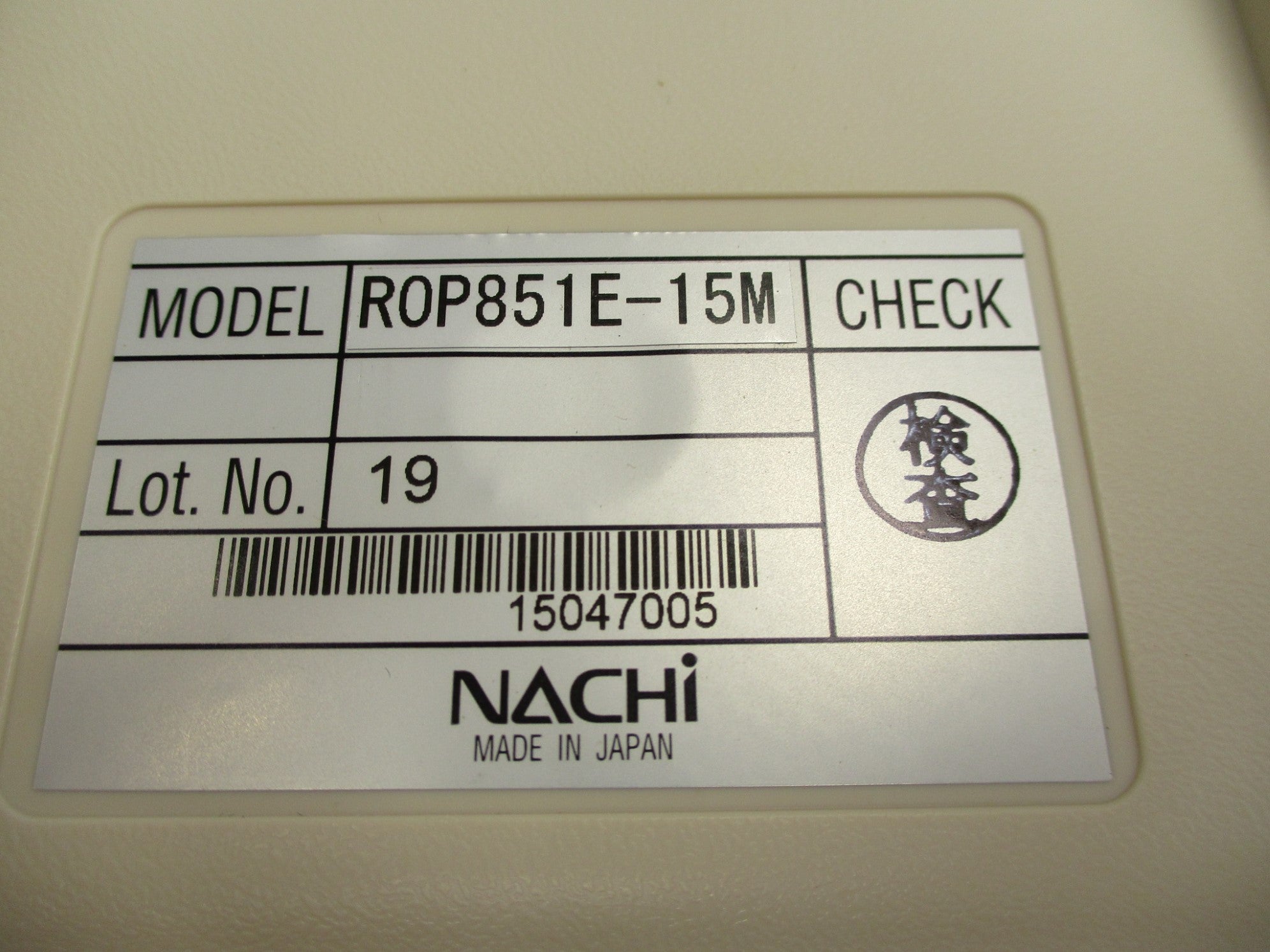 NACHI R0P851E-15M NSNP