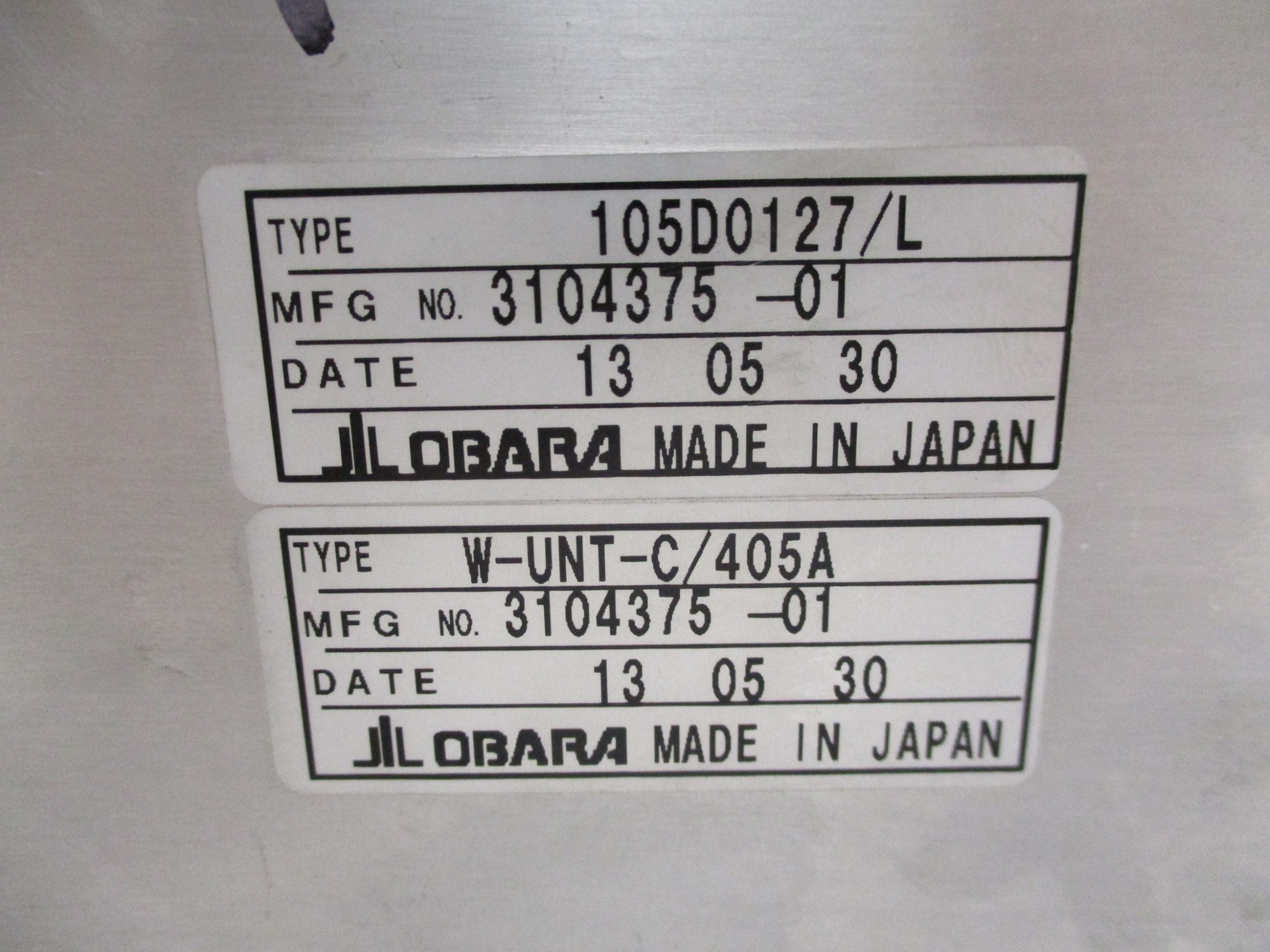 OBARA 105D0127/L W-UNT-C/405A NSNP
