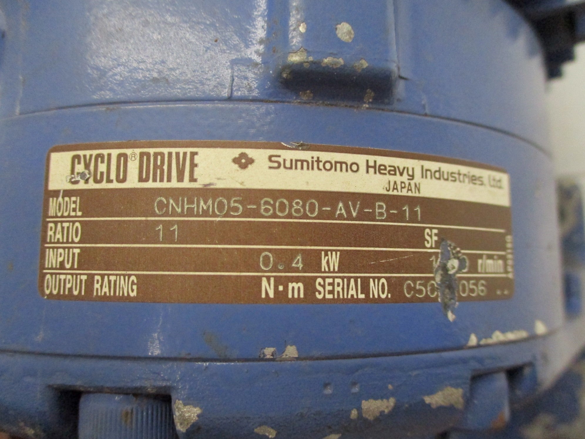 SUMITOMO CNHM05-6080-AV-B-11 TC-FV/FB-1B UNMP