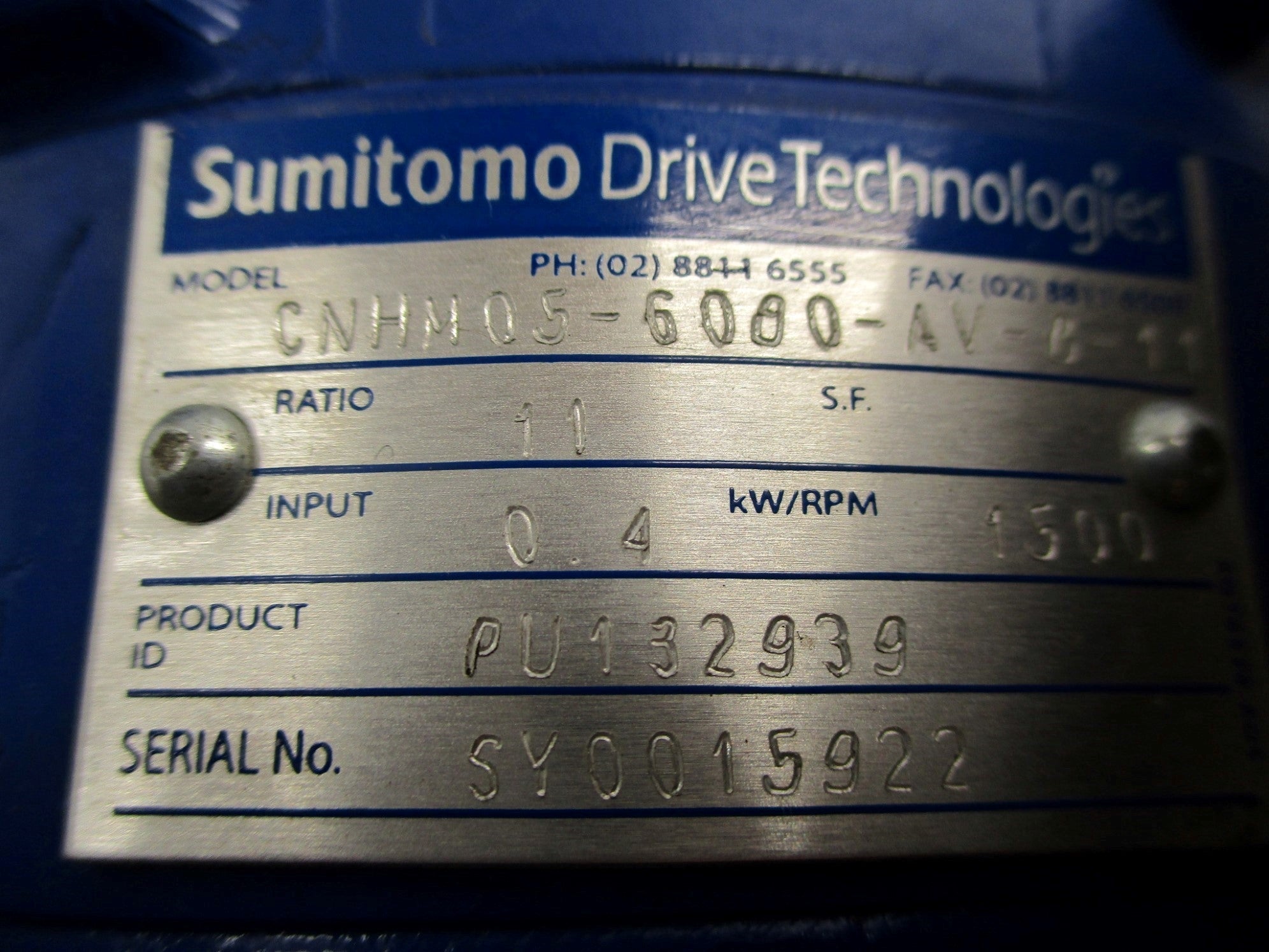 SUMITOMO CNHM05-6080-AV-B-11 F80S/4 NSNP