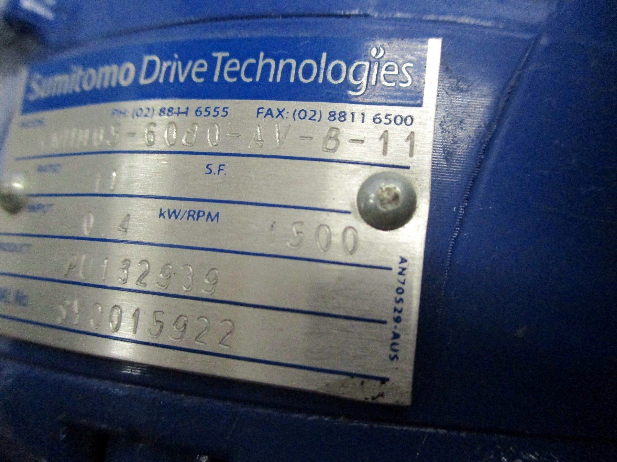 SUMITOMO CNHM05-6080-AV-B-11 F80S/4 NSNP