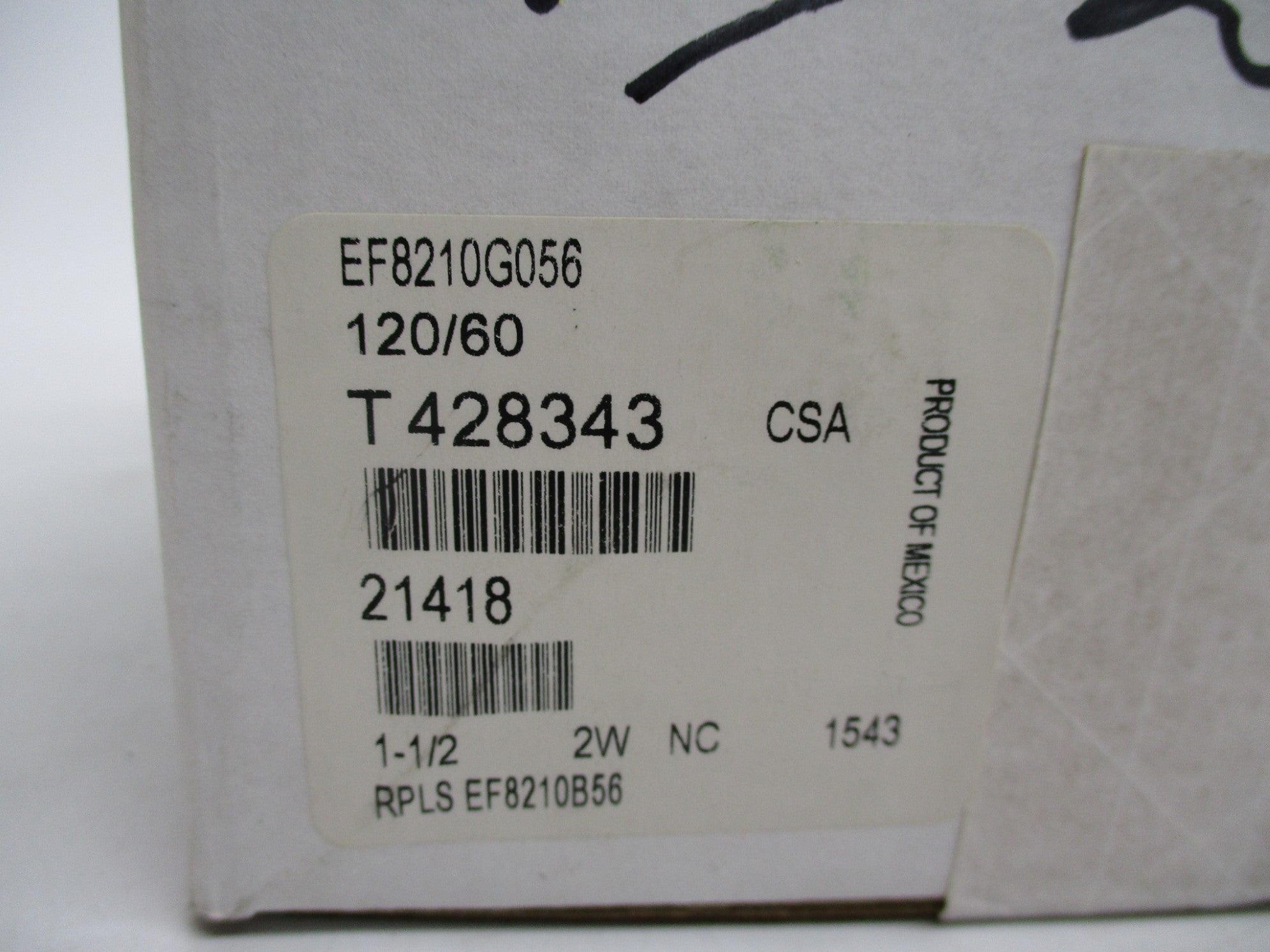 ASCO EF8210G056 120V 1-1/2" NSFS