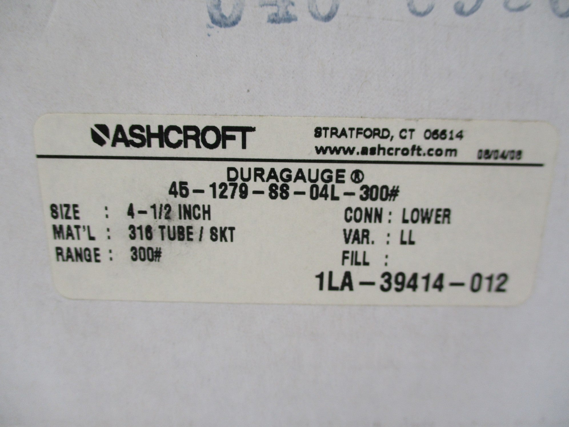 ASHCROFT 45-1279-SS-04L-300 NSMP