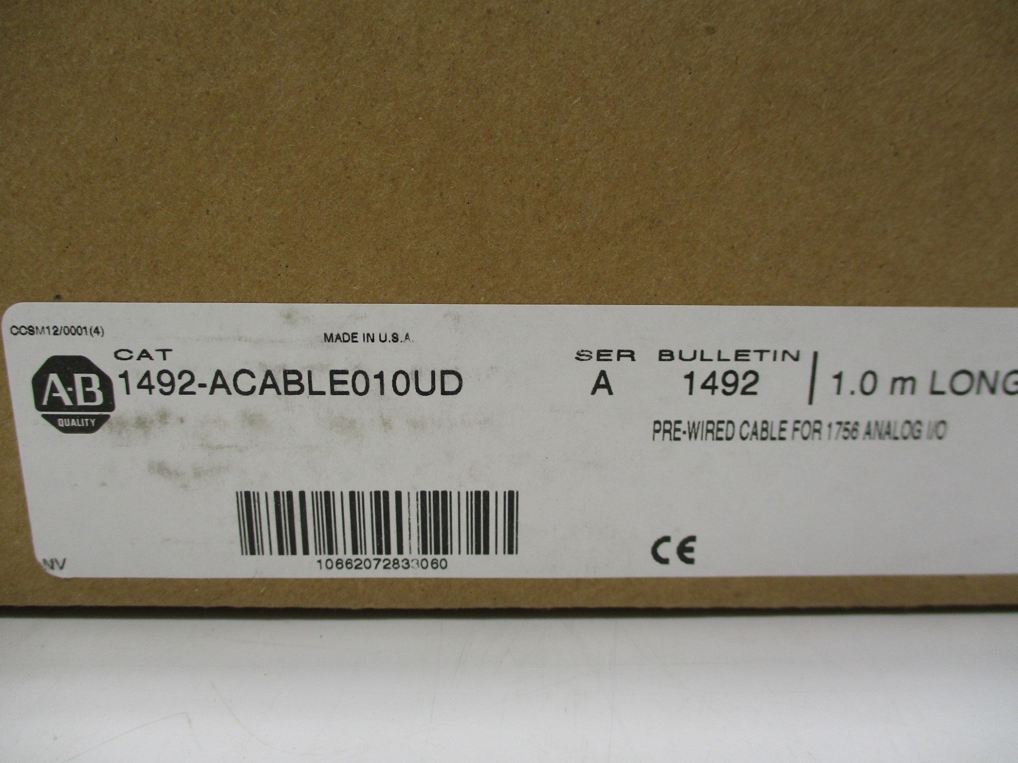 ALLEN BRADLEY 1492-ACABLE010UD SER. A NSMP