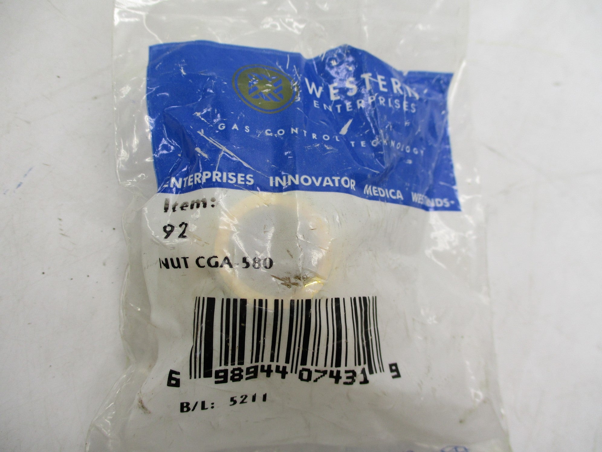 WESTERN ENTERPRISES CGA-580 NSMP