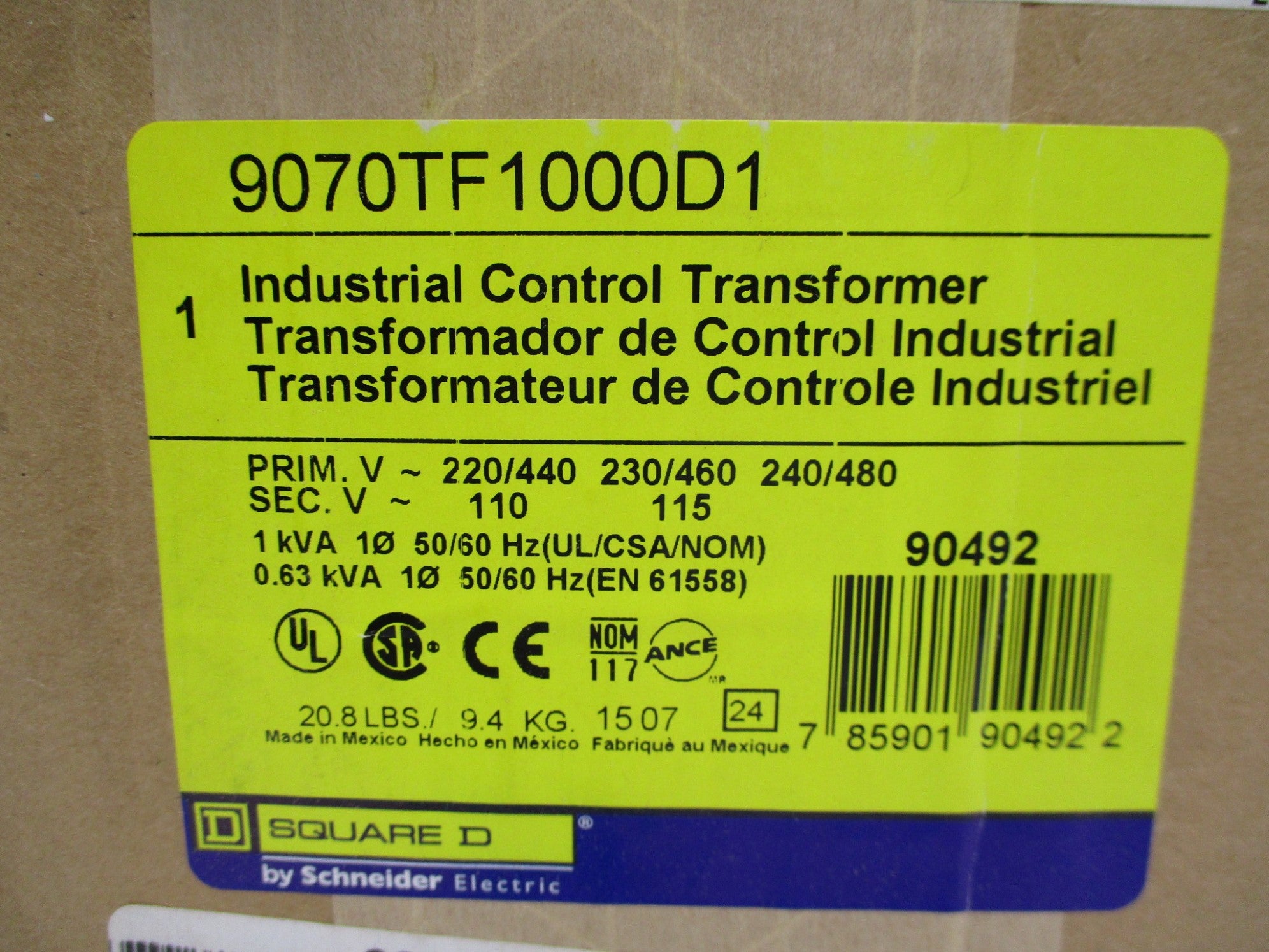 SQUARE D 9070TF1000D1 NSMP
