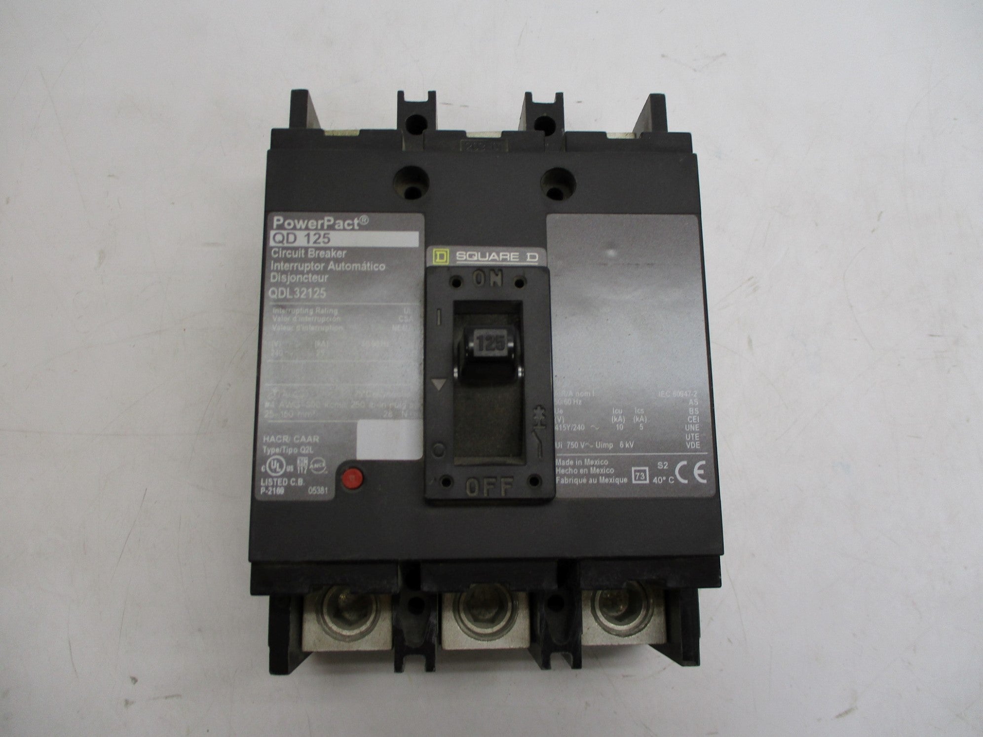 SQUARE D QDL32125 125A (AS PICTURED) NSMP