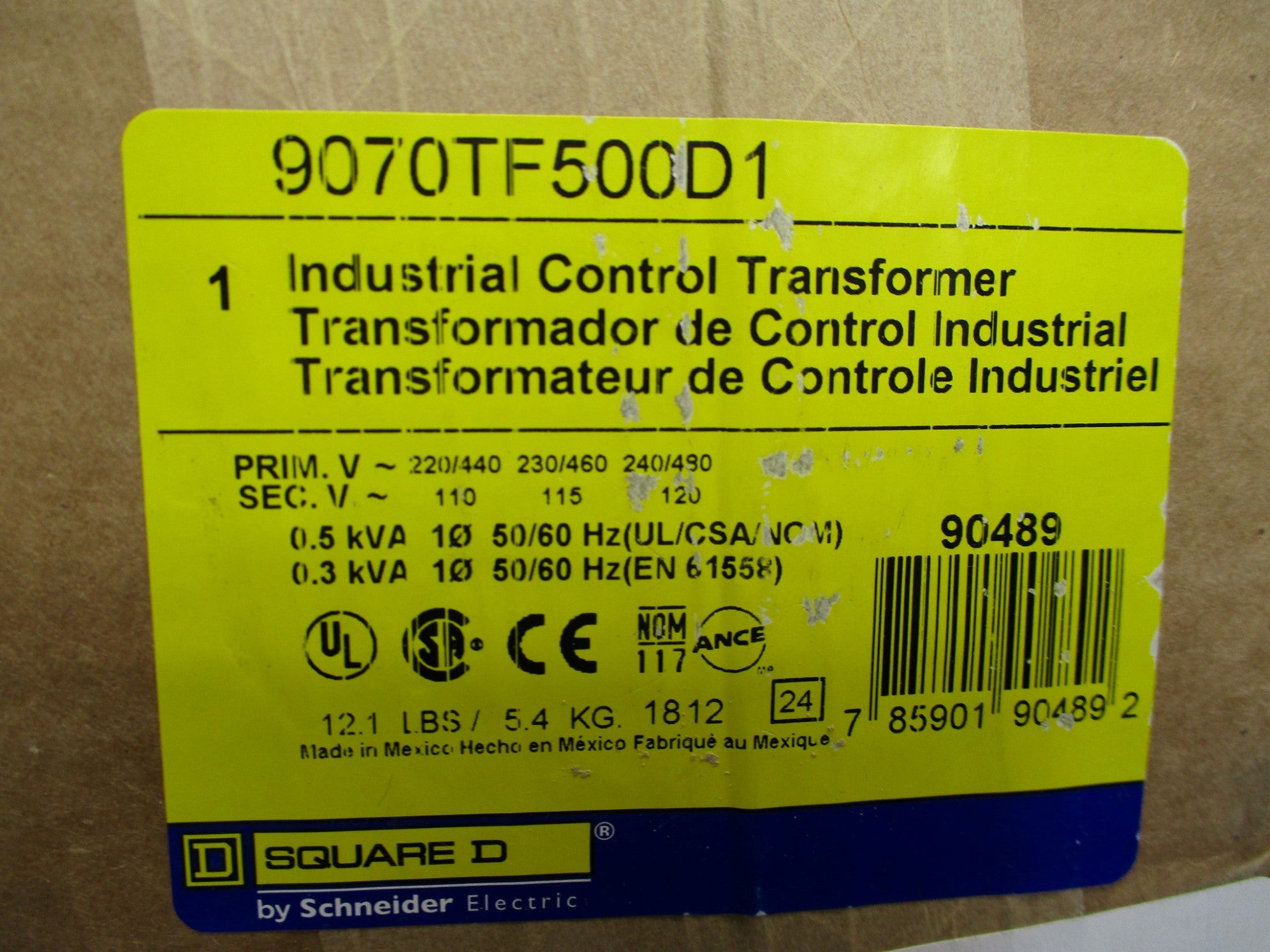 SQUARE D 9070TF500D1 NSFS