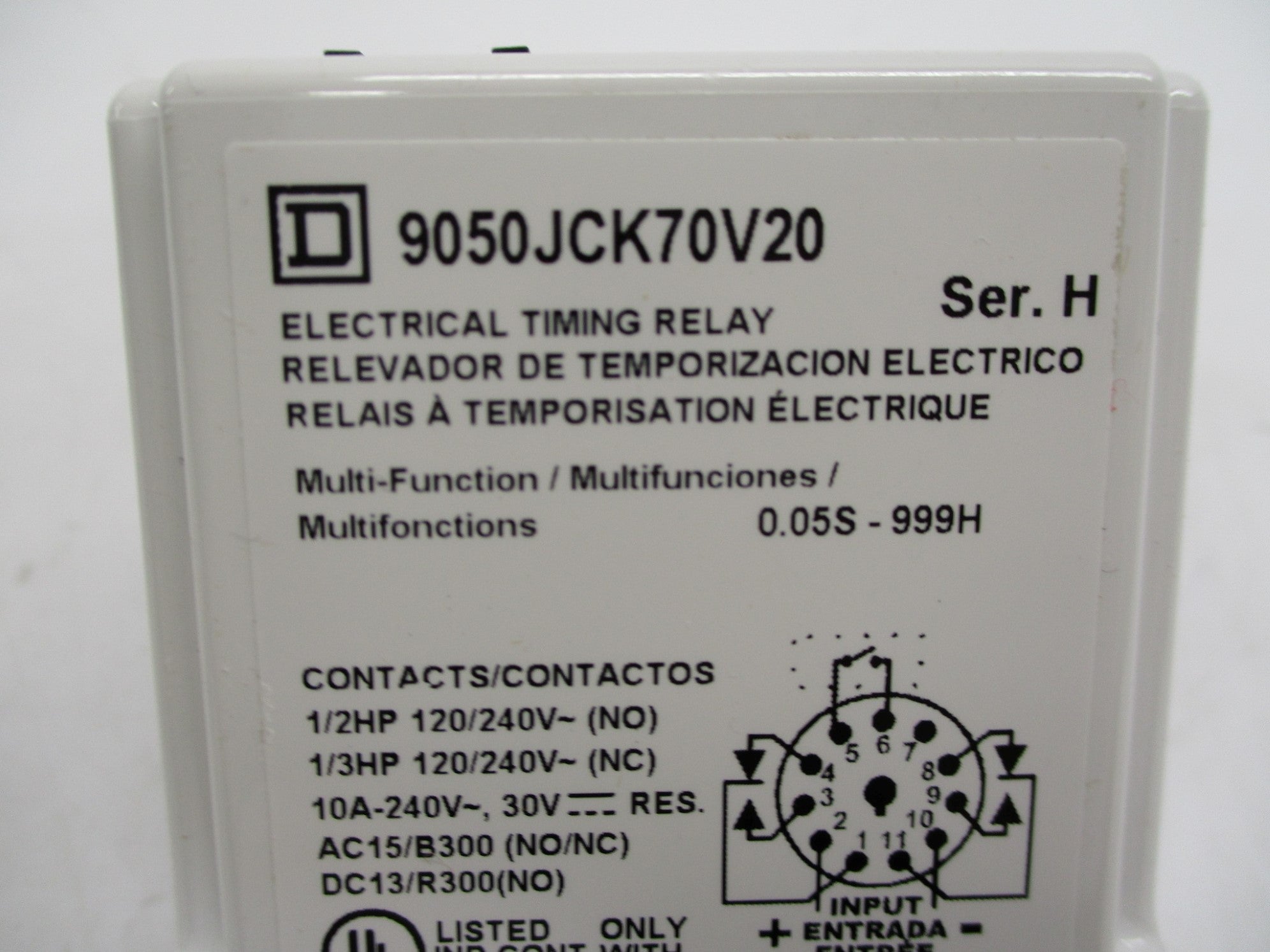 SQUARE D 9050JCK70V20  SER. H  110/120V NSMP
