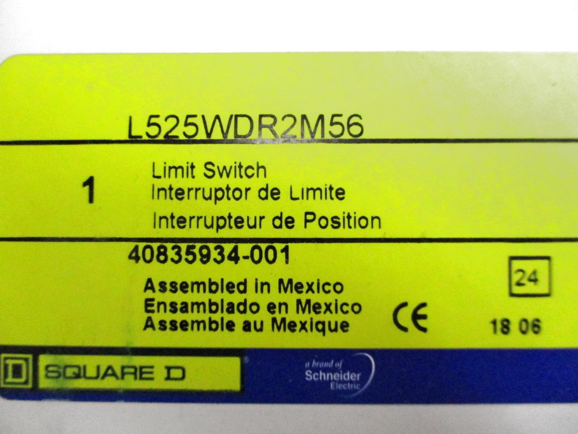 SQUARE D L525WDR2M56 SER. F NSMP